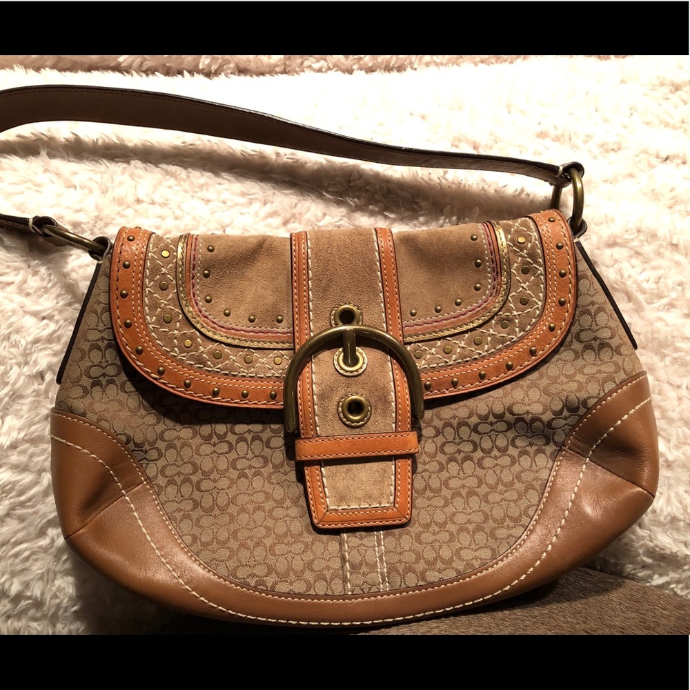 Coach Purse with suede